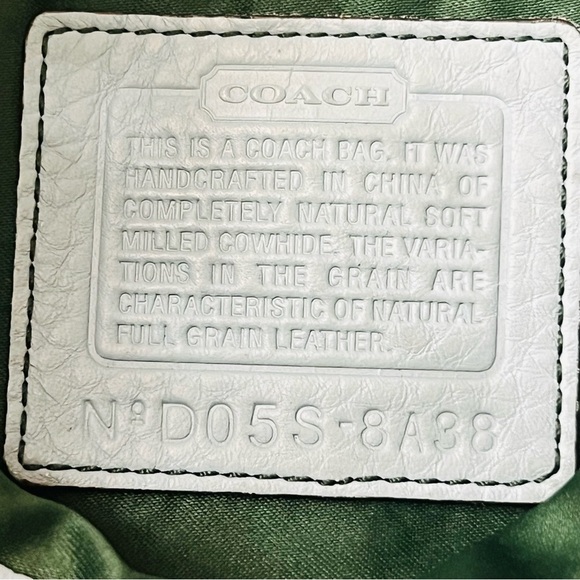 Vintage Coach Light Blue Leather Shoulder Bag.#8A38 - Picture 10 of 12